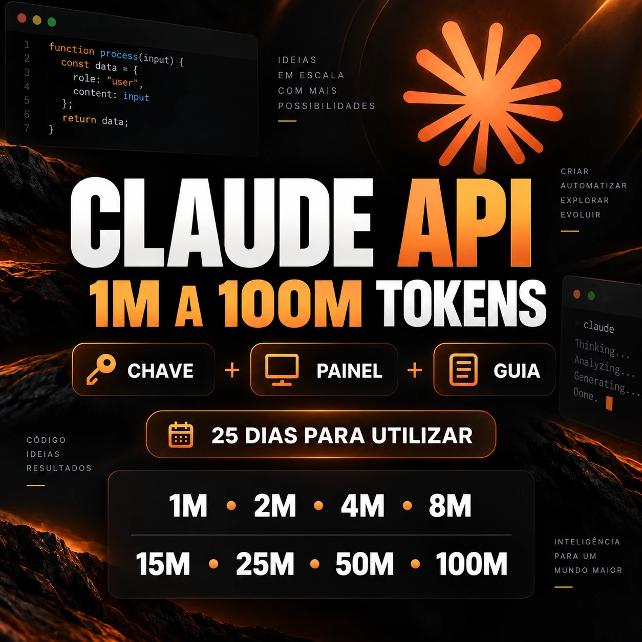 Claude API — Pacotes de tokens